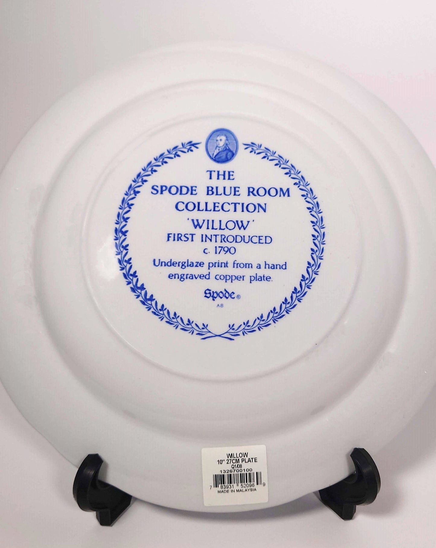 SPODE BLUEROOM WILLOWプレート　　　　　